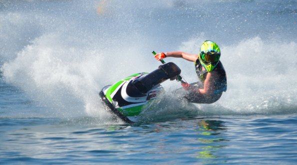 Jet skiing